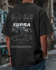Toyota Supra T-Shirt JDM Car Graphic Streetwear Turbo Tee Unisex