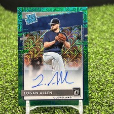 Panini 2020 Donruss Optic Auto GREEN Mojo /99 Logan Allen Guardians