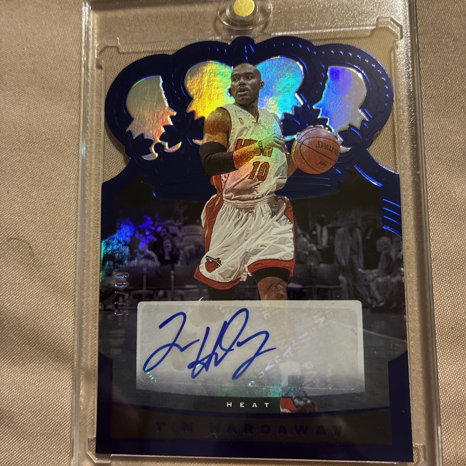 2020-21 Panini Crown Royale Blue /75 Tim Hardaway #CA-THD Auto