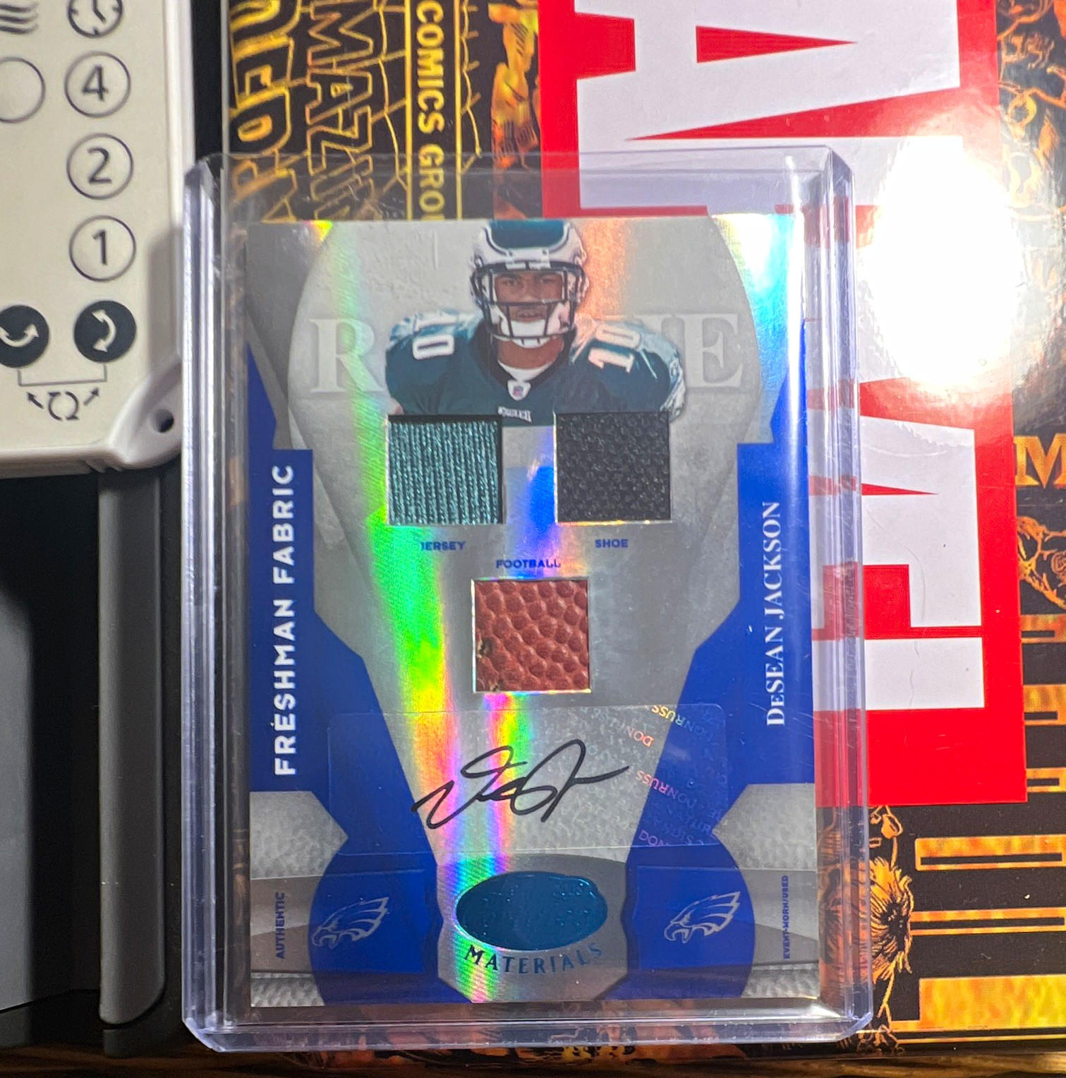 Donruss 2008 DeSean Jackson RC Auto MEM /50 #228