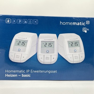 Homematic IP Smart Home Erweiterungsset Heizen   Basic, 3X digitaler Thermostat