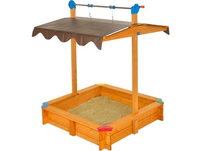 Sandkasten Felix (100x100 cm)   Das Raumwunder mit Dach