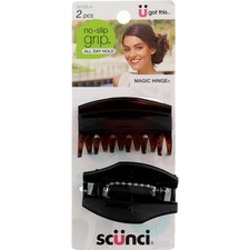 Scunci Claw Clips, 1 ea Pack of 3 Black
