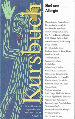 Kursbuch - Rowohlt Berlin Heft 129 - Ekel und Allergie