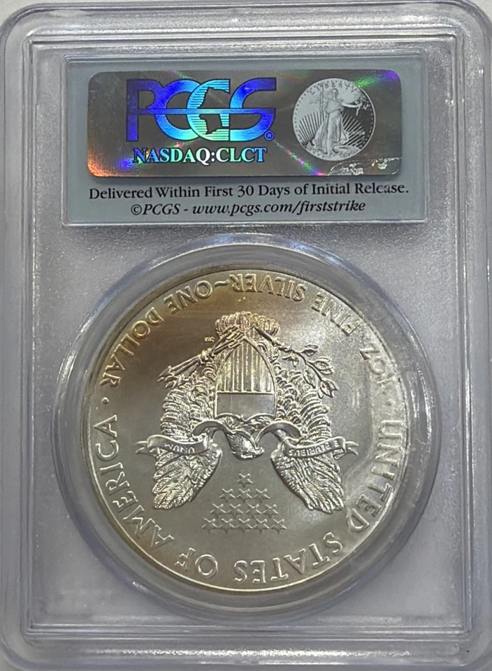 2012 W American Eagle 99.9% Silver PCGS GRADED MS70 FIRST STRIKE - Image 2 of 3