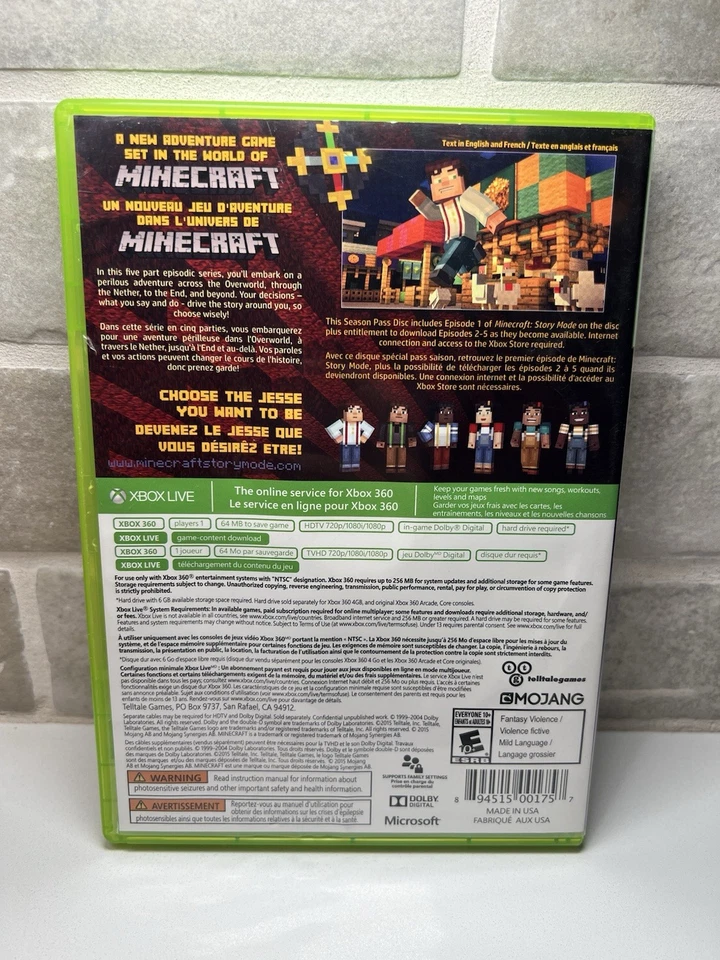 Minecraft: Story Mode - Xbox 360 - A Telltale Game Series - Season Pass Disc - Image 4 of 4