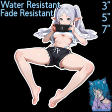 Frieren Frieren 3" / 5" / 7" Waifu Lewd Anime Laptop Car Sticker