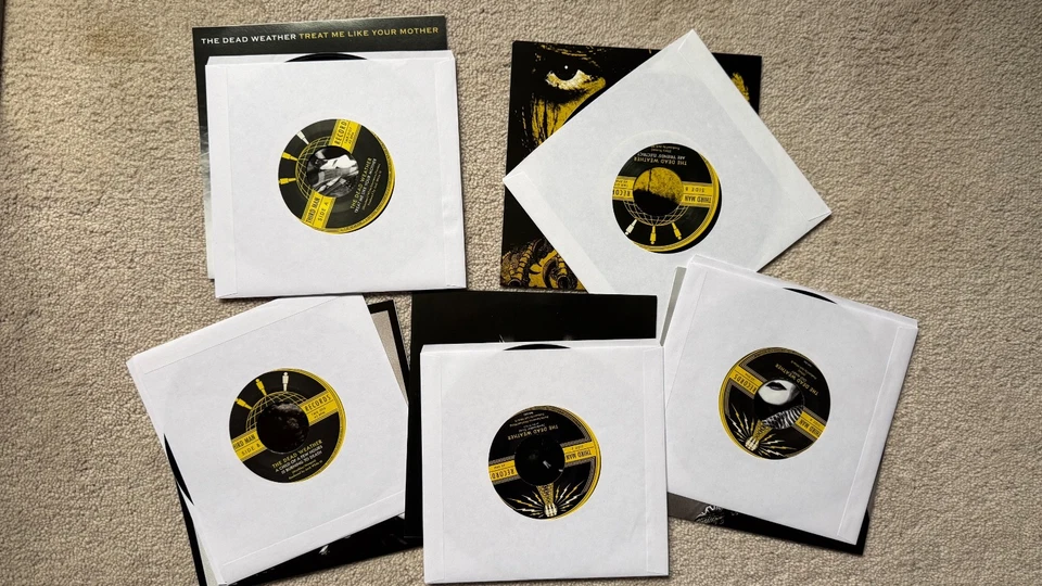 Jack White Dead Weather 2009/10  7" Vinyl Singles x 5 Set All Mint - Image 3 of 3