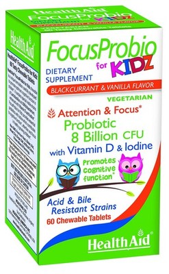HealthAid FocusProbio Kidz   8 Billion CFU Probiotic for Kids   Supports Brai...