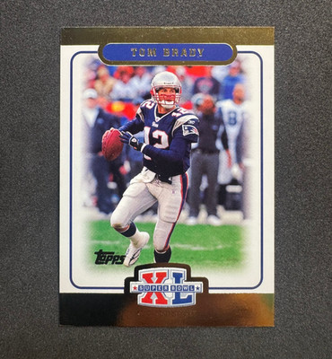 2006 Topps Super Bowl XL Card Show Tom Brady #8 Gold # 300/1000 GOAT