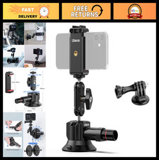 Suction Mount 3" for Vlogging Action Camera Smartphone Clamp - Compatible with