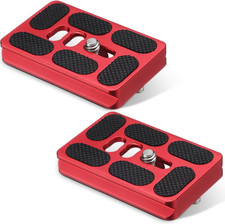 Frienda Quick Release Plate Tripod 1/4-20 Dslr,Pu60,Red