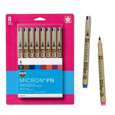 Pigma 50220 Micron Blister Card Ink Pen Set, Ass't Colors, PN 8CT