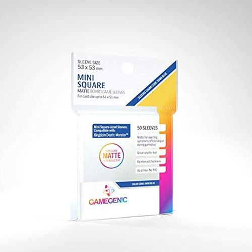 Gamegenic Matte Brettspielhüllen 50ct Mini Square