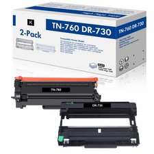 TN760 Toner Cartridge/ DR730 Drum for Brother DCP-L2550DW HL-L2395DW MFC-L2710DW
