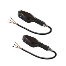 2 PCS Motorcycle Turn Signals, 27 DRL Light Modes LED Turn Signal Lights with