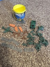 Vintage Combat Plastic Soldiers, Jets, Jeep