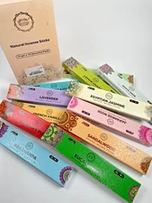Raajsee Incense Sticks Assorted Pack (180 Gm), 100% Pure Organic Natural Hand Ro