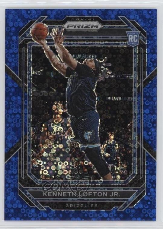 2022-23 Panini Prizm Blue Sparkle 23/144 Kenneth Lofton Jr #253 Rookie RC 13p4