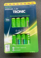 8 Tronic ECO Micro NiMH Rechargeable Batteries AA 1.2v 2500mah (8 Batteries) 1.81 per battery