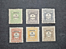 1921 Postage Due Stamps, Value in Centavos, Mint Hinge Remnants.
