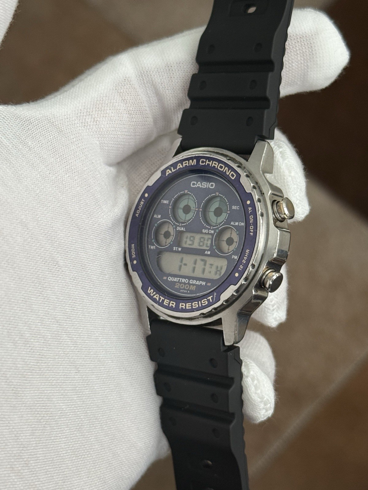 Rare Vintage Casio DW-7300 Quattro Graph Men's Digita… - Gem