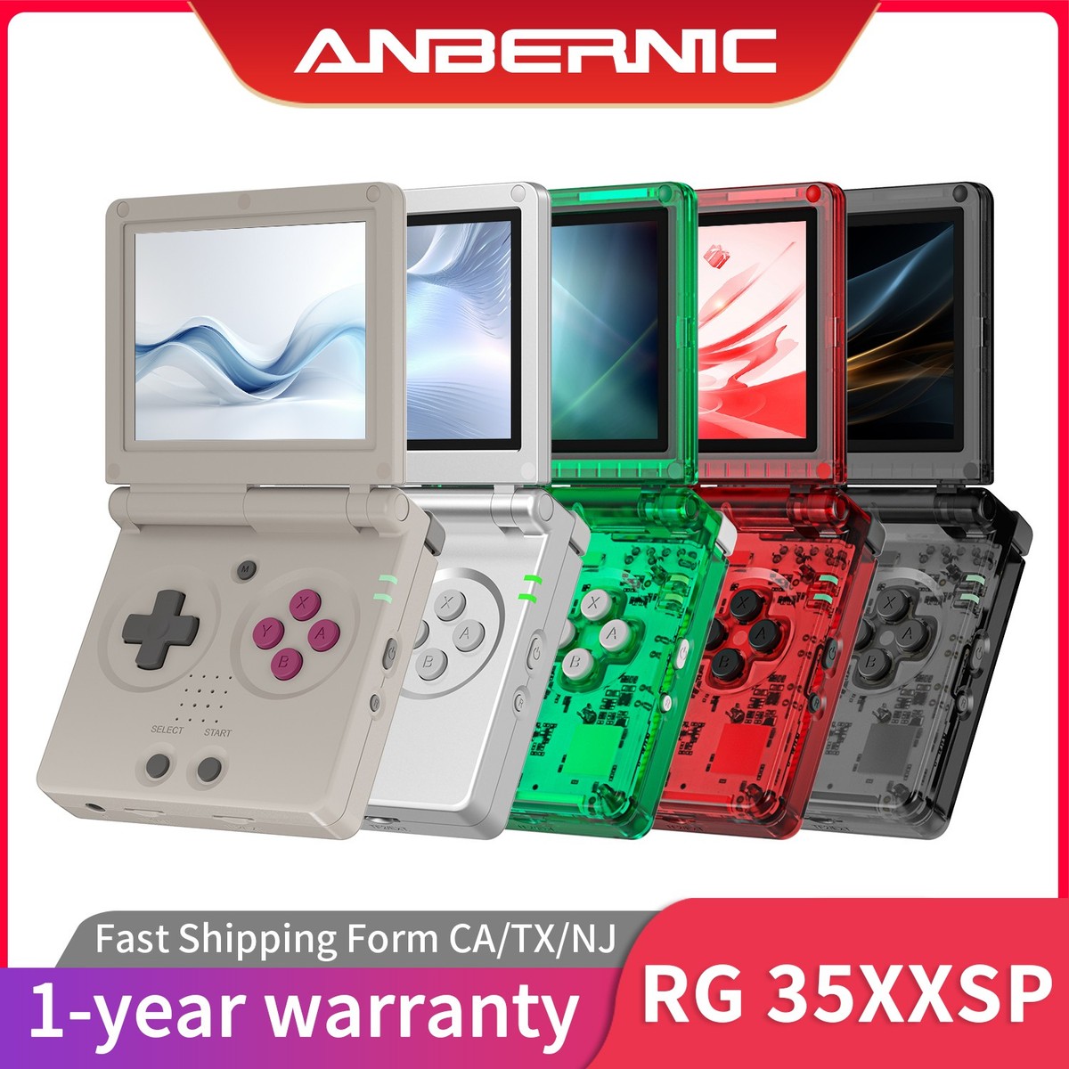 ANBERNIC RG35XXSP Retro Handheld Game Console Linux 64G 5K+ Game
