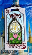 Disney Disneyland 2025 Windows of Attraction Pin It's A Small World LE