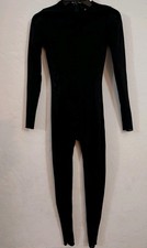 SKIMS Sheer Bodysuit Catsuit Semi Sheer Long Sleeve Full Body Size S In Black