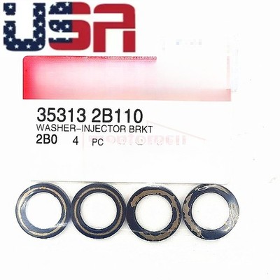 4PCS NEW Injector O-Ring For Hyundai Accent Kia Rio Soul 1.6L 2012-19 353132B110