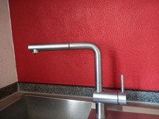 Wasserhahn Blanco Linus-S HD (Hochdruck), Edelstahl, Mischhebel rechts