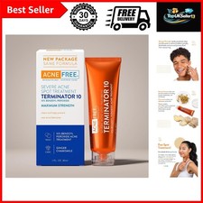 Terminator 10 Acne Spot Treatment with Benzoyl Peroxide 10 Maximum Strength ...