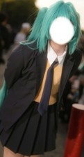 Hatsune Miku Monitoring Cosplay Costume S Wig Included Used Japan