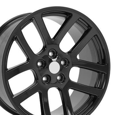 22x10 Fit Dodge Durango RAM 1500 SRT Rims Black 2223 Wheels 1BV70PAKAA SET