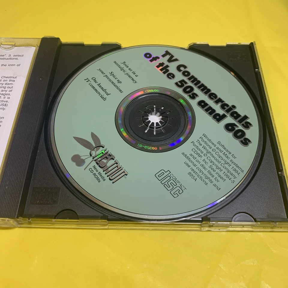 TV Commercials: The 50's & 60's Volume 1 PC CD-ROM (CD Titles, 1994) - Image 4 of 4