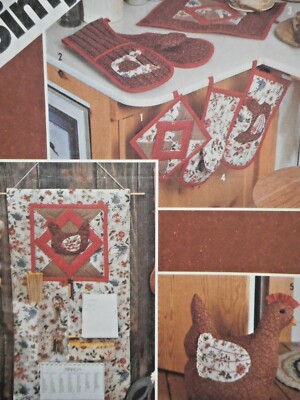   Simplicity 6144 Country Farmhouse Kitchen Chicken Decor  Accessories Pattern