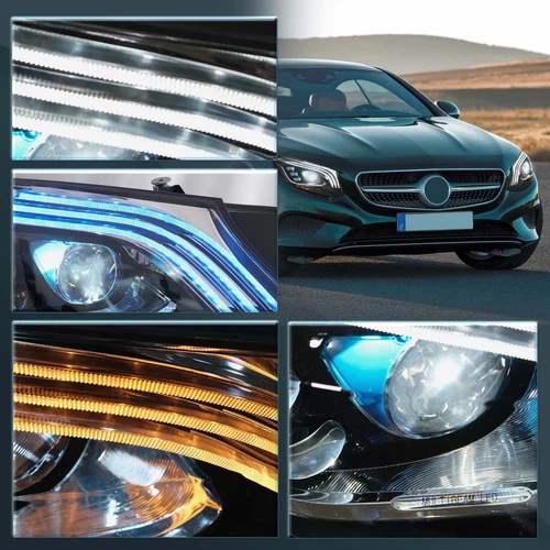 VLAND Scheinwerfer für 2014-2017 Mercedes Benz S Class Sedan W222 blau Animation - Bild 7 von 8