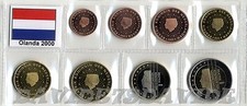 SERIE COMPLETA 8 MONETE EURO OLANDA 2000 _ IN BLISTER