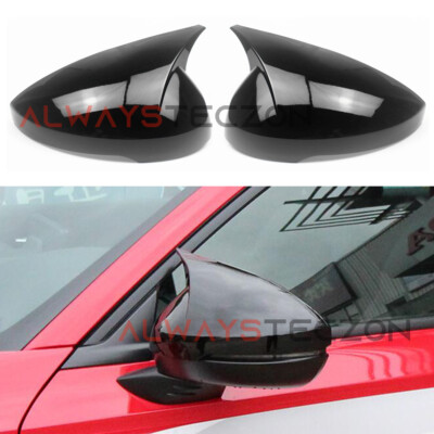 #ad Gloss Black Rearview Wing Mirror Cover Trim Accessories For Honda Civic 2022 $64.59