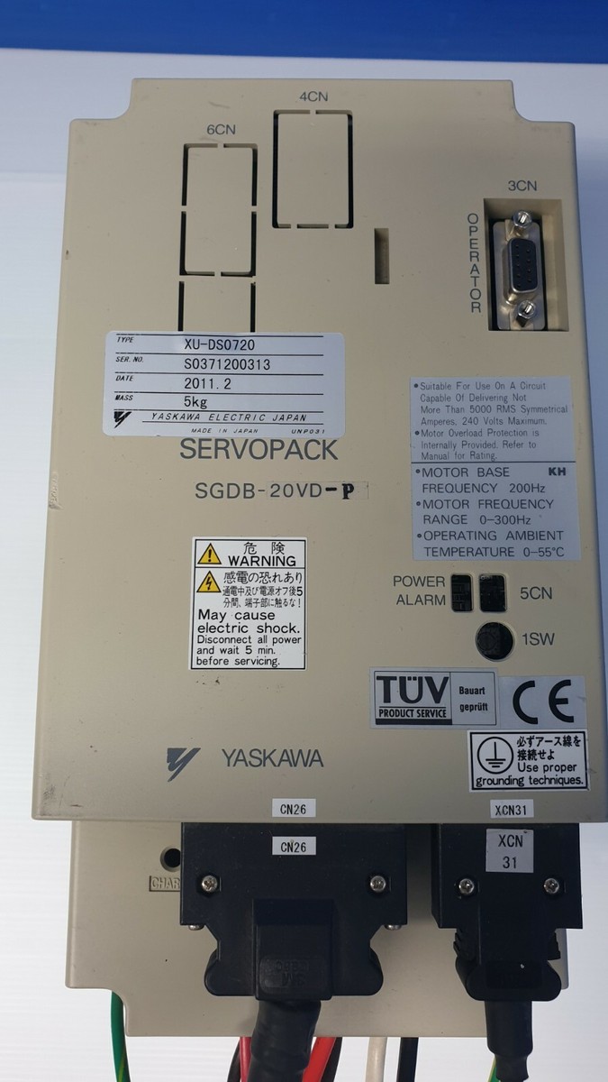 Yaskawa Electric Servopack Drive XU-DS0720, SGDB-20VD-P | eBay Yaskawa Electric Servopack Drive XU-DS0720, SGDB-20VD-P | eBay