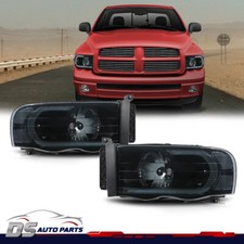 Led Blacksmoke Amber Corner Headlight Fit For 02-05 Dodge Ram 1500 2500 3500