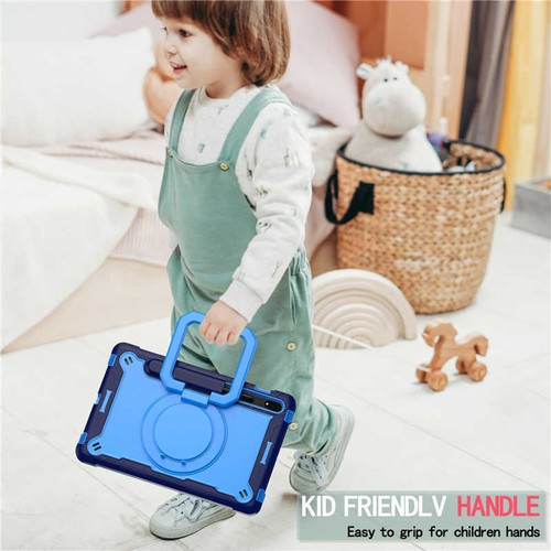 For Samsung Galaxy Tab S8 S9 S10+ Tablet Case Kids Shockproof Rotate Stand Cover - Picture 66 of 93