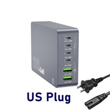 220W Multi USB C Charger QC 3.0 Type C PD Fast Charging Station For iPhone 16 15