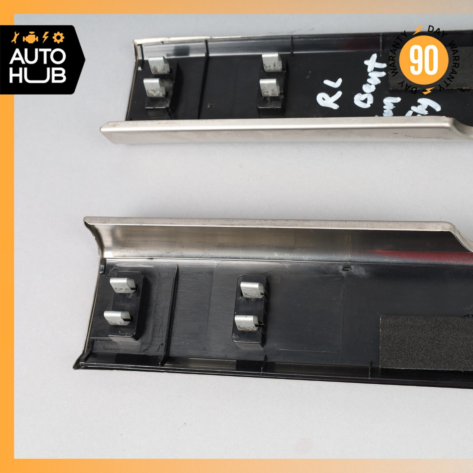 06-13 Bentley Continental Flying Spur Rear Left & Right Door Step Sill Set OEM