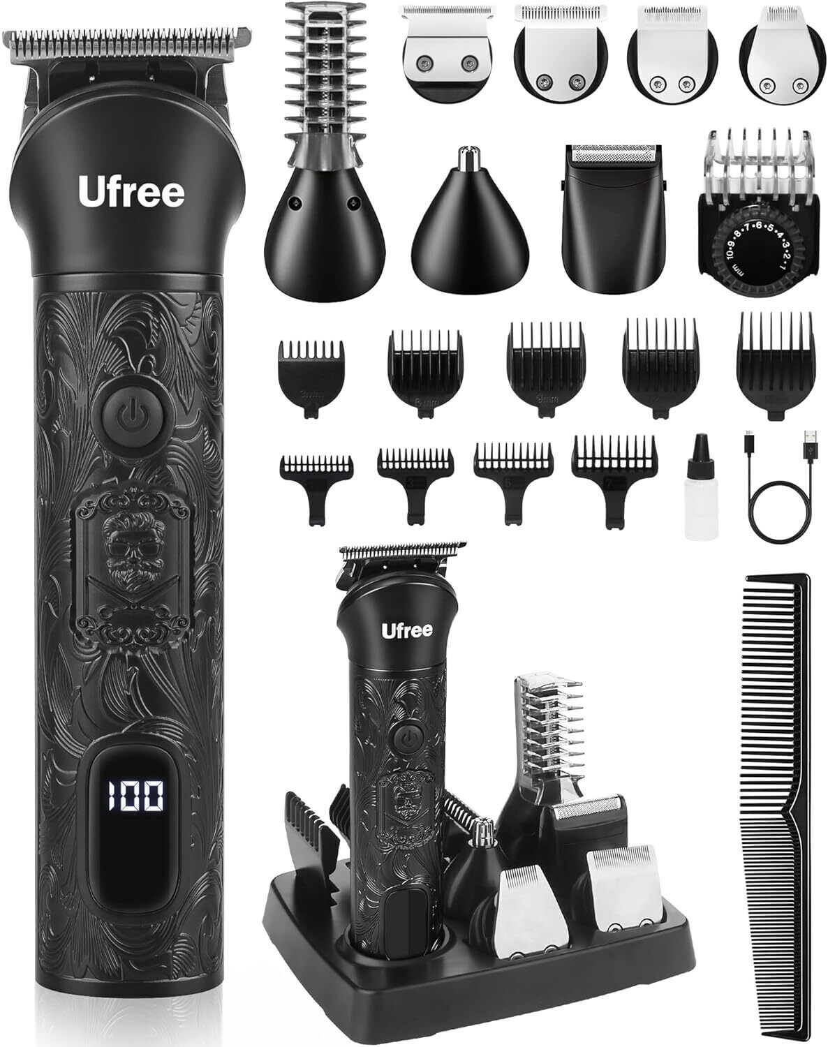 Beard Trimmer for Men, Electric Razor Shavers for Men, Cordless Hair Clippers