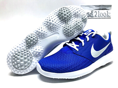 NEW Nike Roshe G Racer Blue White Golf Shoes CD6065-400 Spikeless Men Size 9 Nike Roshe G Golf Shoes Racer Blue Pure Platinum Grey White  main image 2