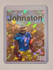 Quentin Johnston Artist Signed Los Angeles Chargers Refractor Art Card 1/1
