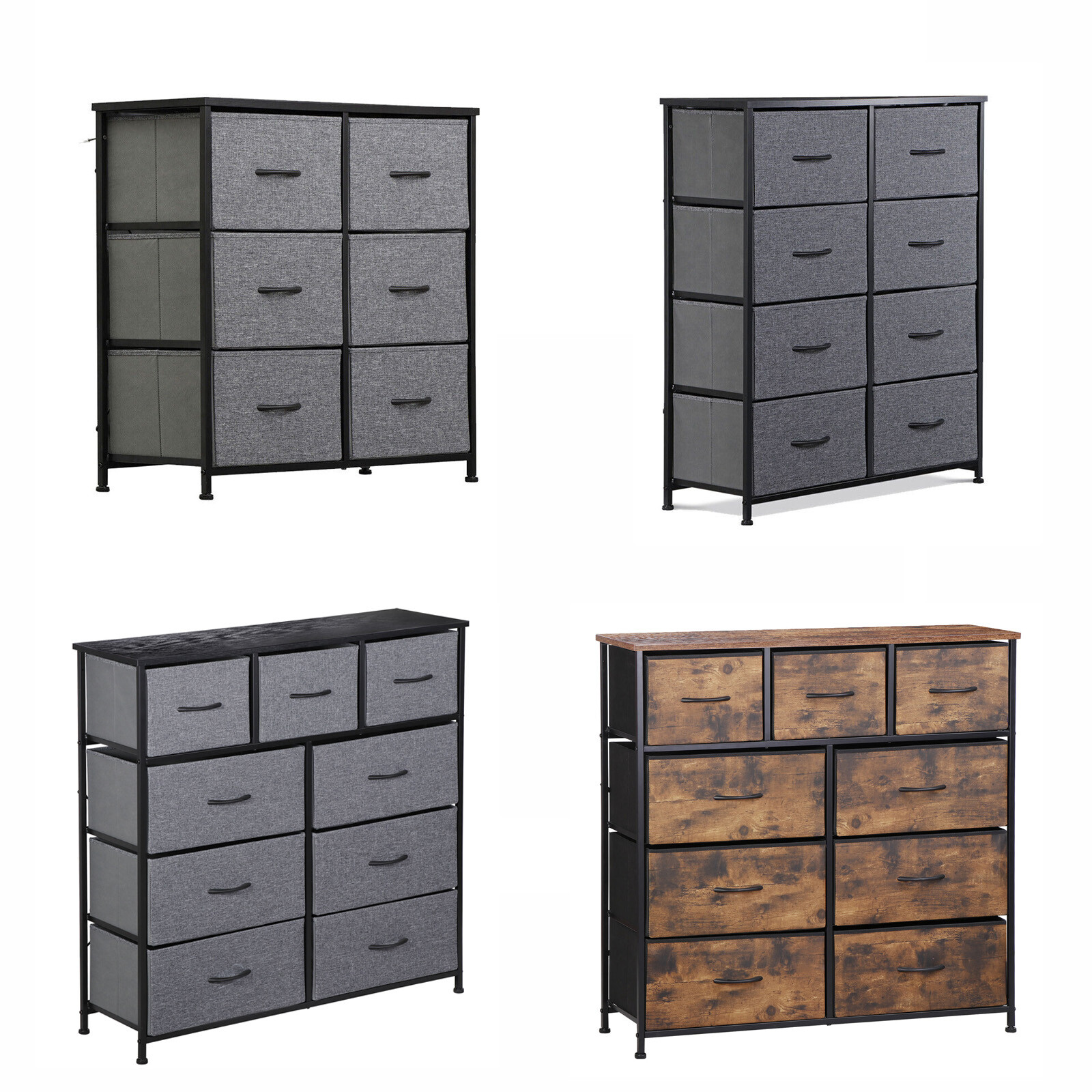 Dressers for Bedroom Fabric Double Dresser Storage Chest Tow