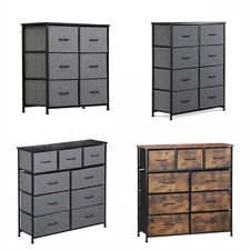 Dressers for Bedroom with 6/8/9 Fabric Drawer Storage Tall Chest Tower Organizer