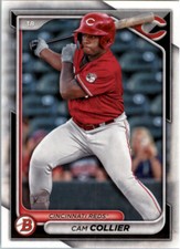 2024 Bowman Base Paper Cam Collier #BP-13 Cincinnati Reds Prospect Baseball Card